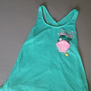 Girls teal tank with adorable pocket detail